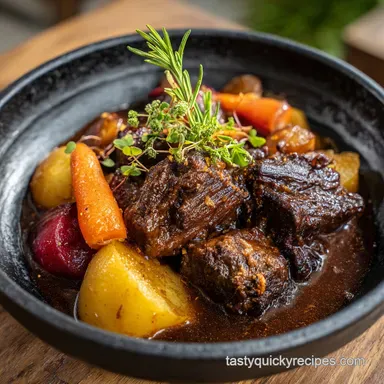 Beef Stew Recipe for 8 Servings Recipe Card