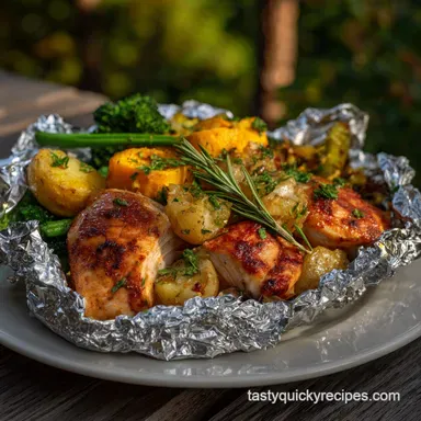 Thanksgiving Camping Food Idea for Unforgettable Memories with Foil Pack Recipe Card