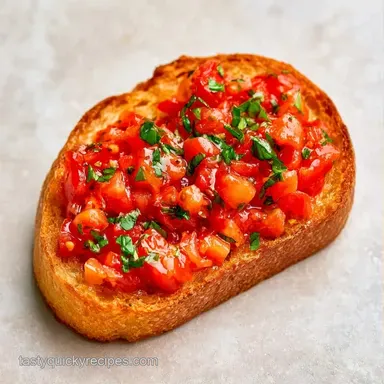 Tomato Bruschetta for 6 Servings Recipe Card