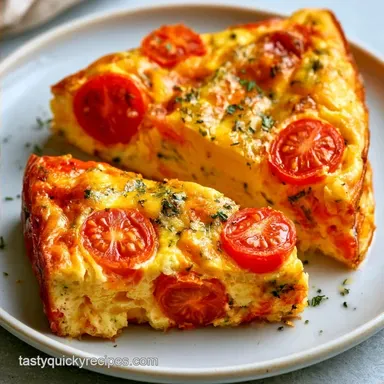 Tomato Frittata for 4 Servings