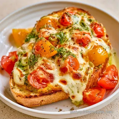 Tomato Mozzarella Sandwich in 15 Minutes Recipe Card
