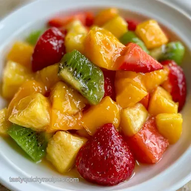 Tropical Beach Fruit Salad in 15 Minutes