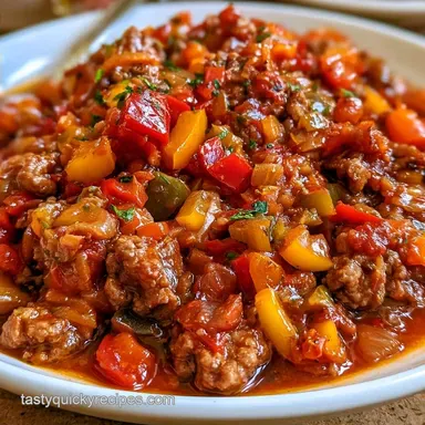 Unstuffed Bell Peppers: One-Pot