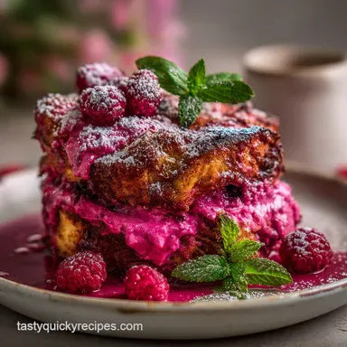 Valentines Brunch: Raspberry Croissant Bake