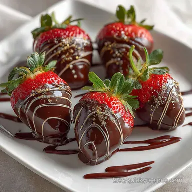 Valentines Chocolate Covered Strawberry: Glossy & Snappy Recipe Card