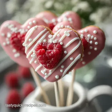 Valentine's Day Snacks: Velvety White Chocolate Cookie Pops