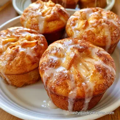 Vanilla Glazed Apple Muffins in 35 Min Recipe Card