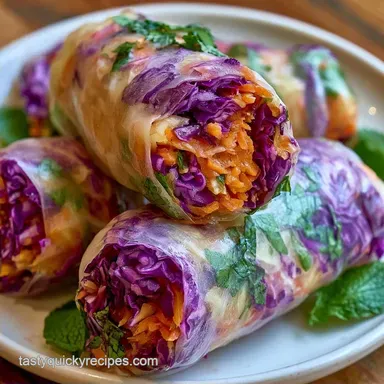 Vegetarian Rice Paper Rolls Air Fryer