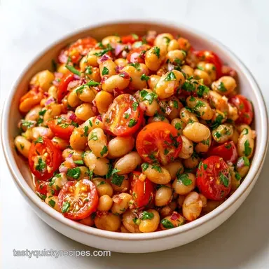 White Bean Tomato Salad in 20 Minutes