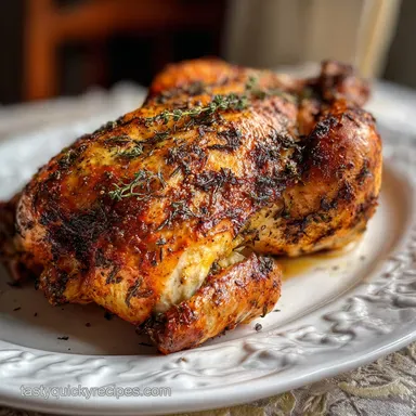 Whole 30 Recipe with Roasted Chicken: Crispy Skin Perfection Recipe Card