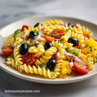 Italian Pasta Salad for 8 Servings in 25 Minutes