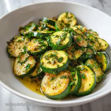 Zucchini Recipe with Garlic and Herbs: Pan-Seared