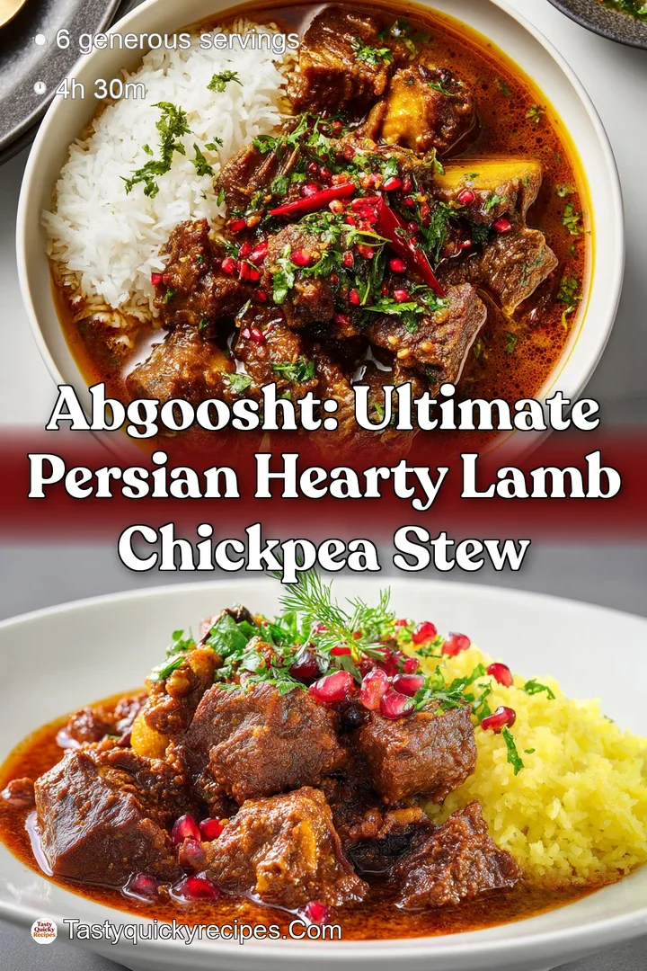 Abgoosht: Ultimate Persian Hearty Lamb Chickpea Stew