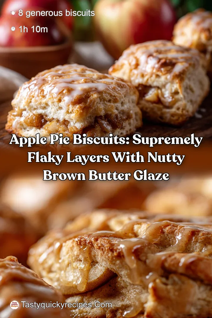 Apple Pie Biscuits: Supremely Flaky Layers with Nutty Brown Butter Glaze