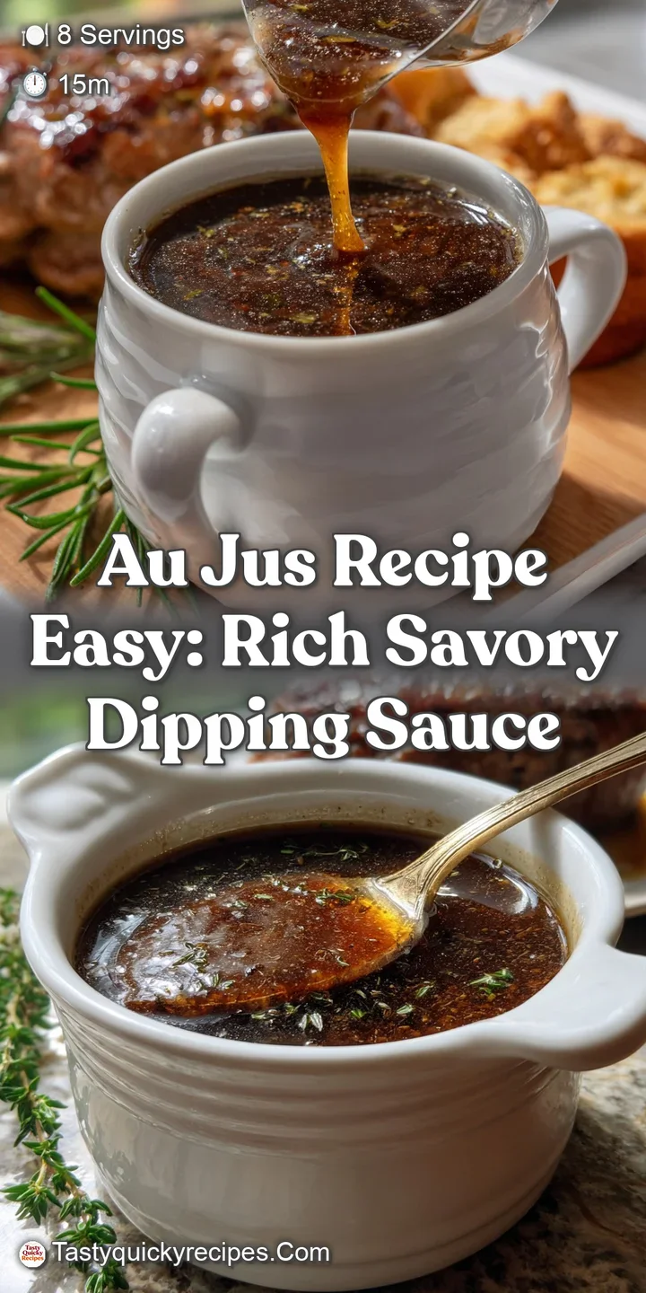 Au Jus Recipe Easy: Rich Savory Dipping Sauce