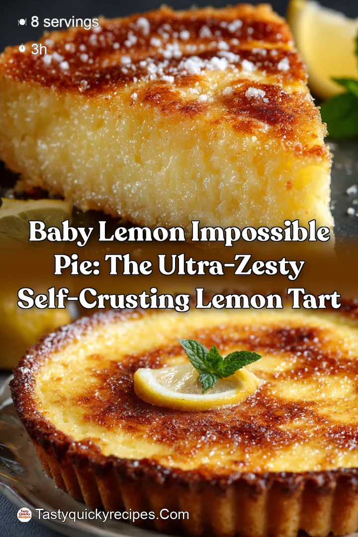 baby lemon impossible pie: The Ultra-Zesty Self-Crusting Lemon Tart