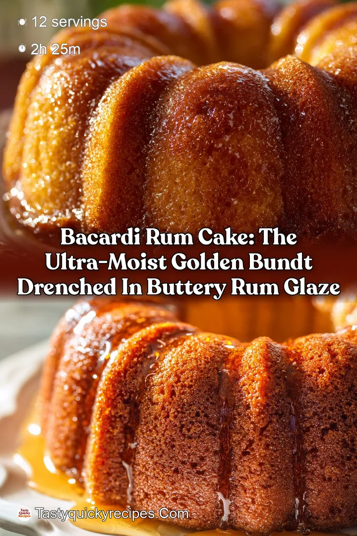 Bacardi Rum Cake: The Ultra-Moist Golden Bundt Drenched in Buttery Rum Glaze