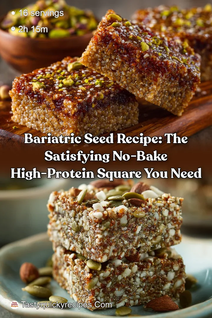 Bariatric Seed Recipe: The Satisfying No-Bake High-Protein Square You Need