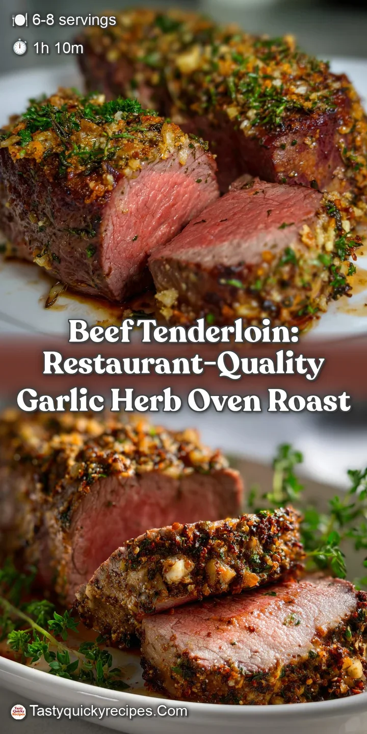 Beef Tenderloin: Restaurant-Quality Garlic Herb Oven Roast