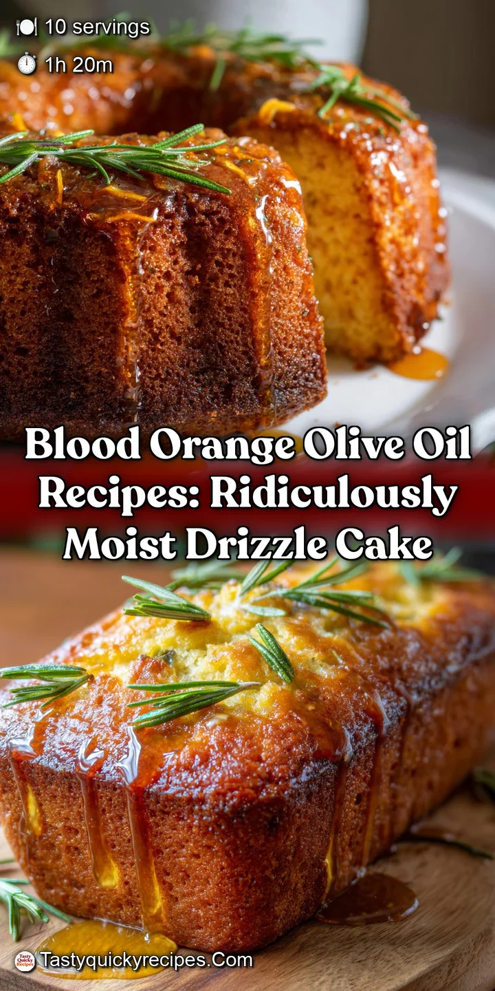 Blood Orange Olive Oil Recipes: Ridiculously Moist Drizzle Cake