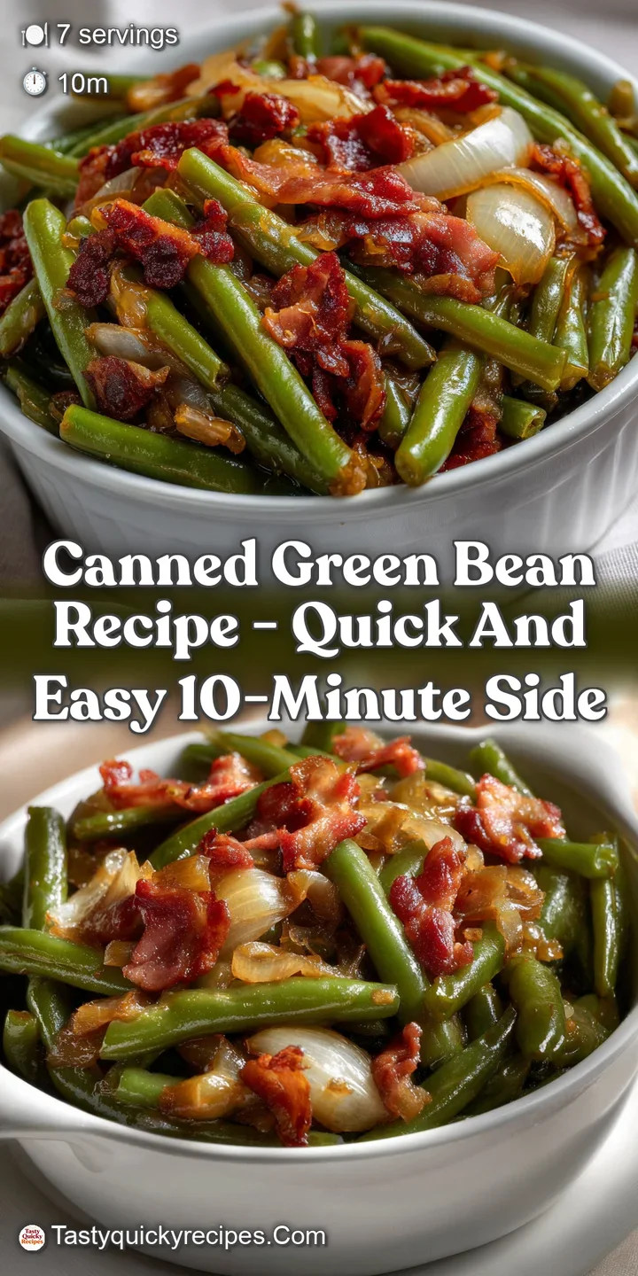 Canned Green Bean Recipe - Quick and Easy 10-Minute Side