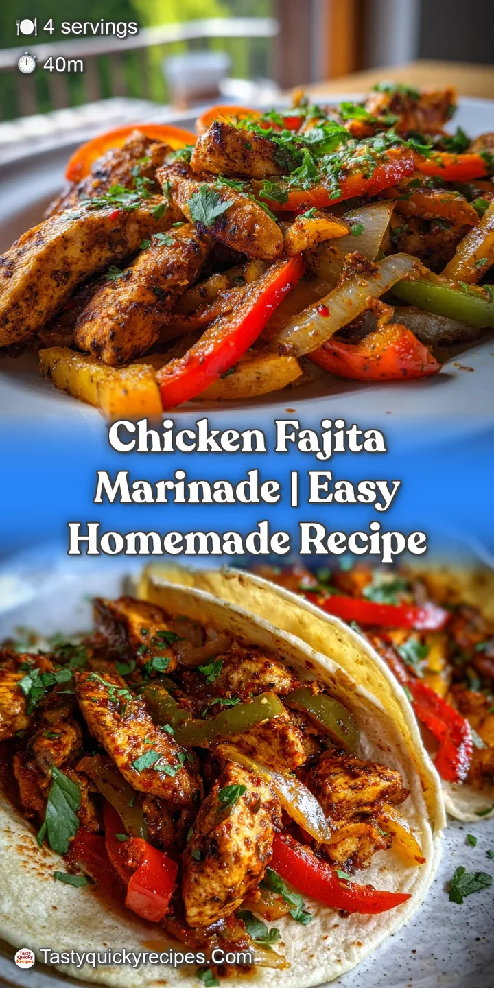 Close-up of glistening, marinated chicken strips with charred edges nestled among colorful, tender-crisp bell peppers.