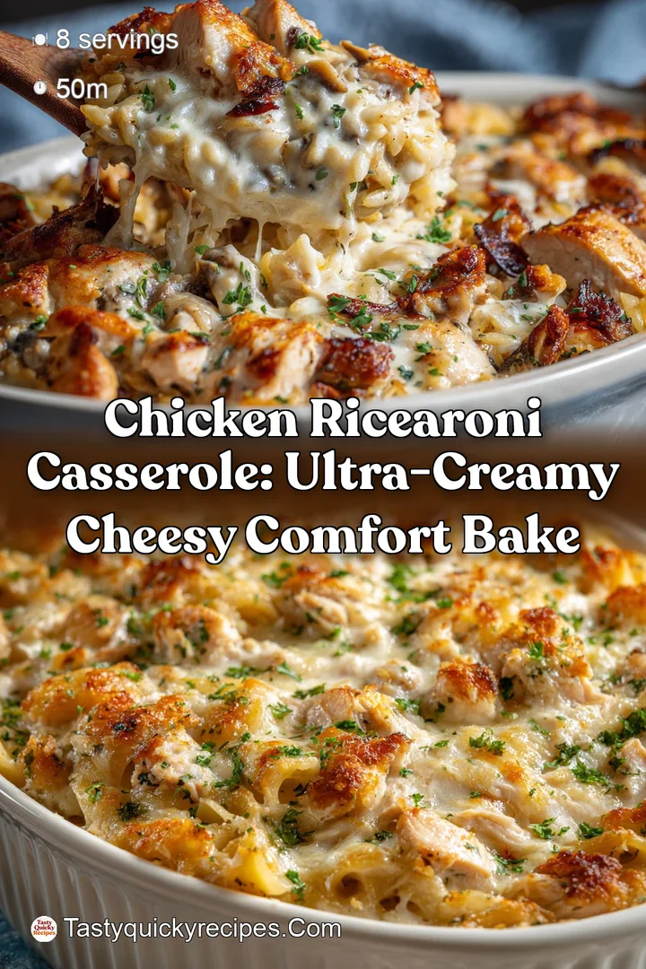Chicken RiceaRoni Casserole: Ultra-Creamy Cheesy Comfort Bake
