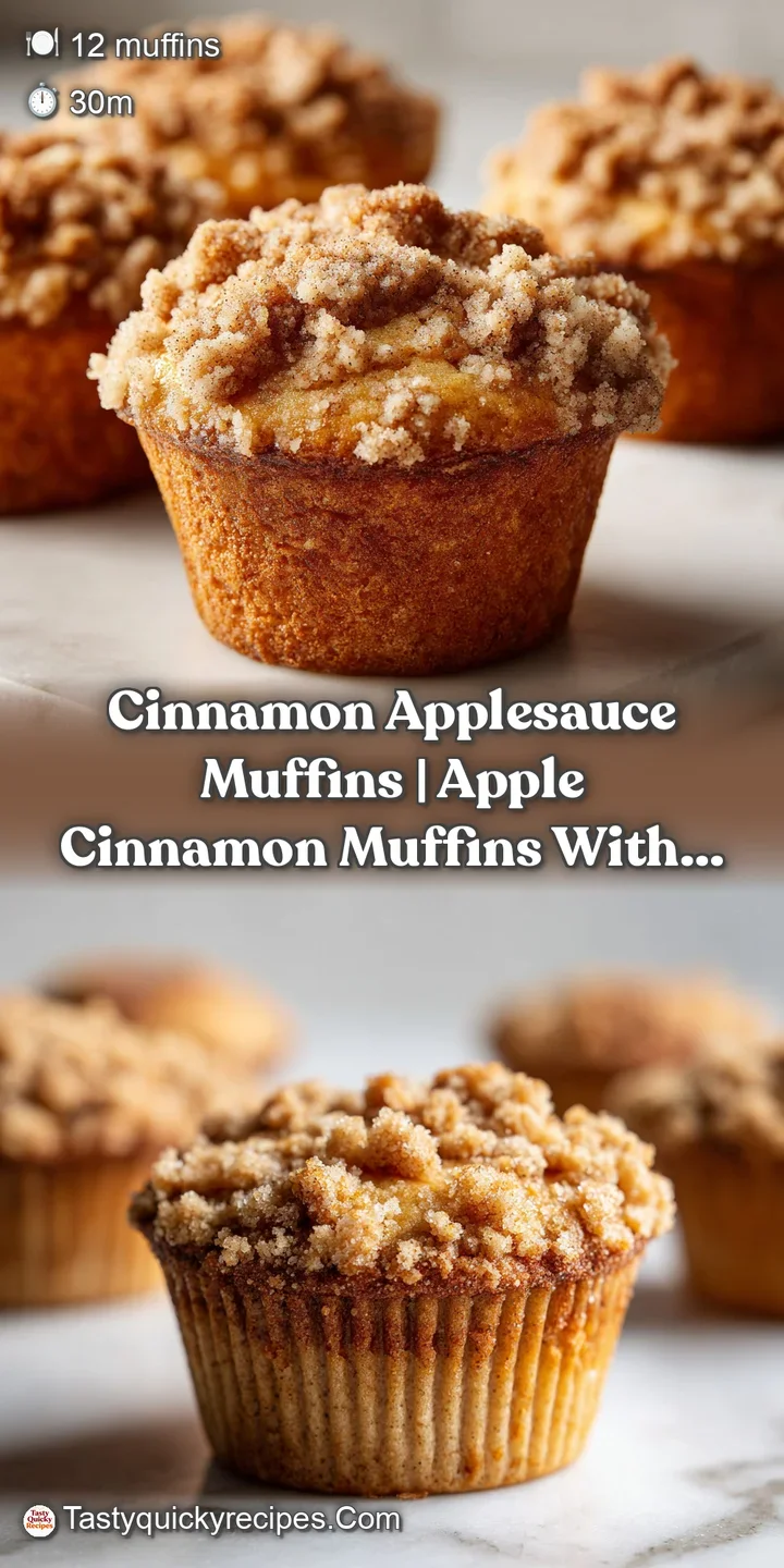 Close-up of a tender applesauce muffin, revealing moist crumb and golden-brown top, inviting a bite.