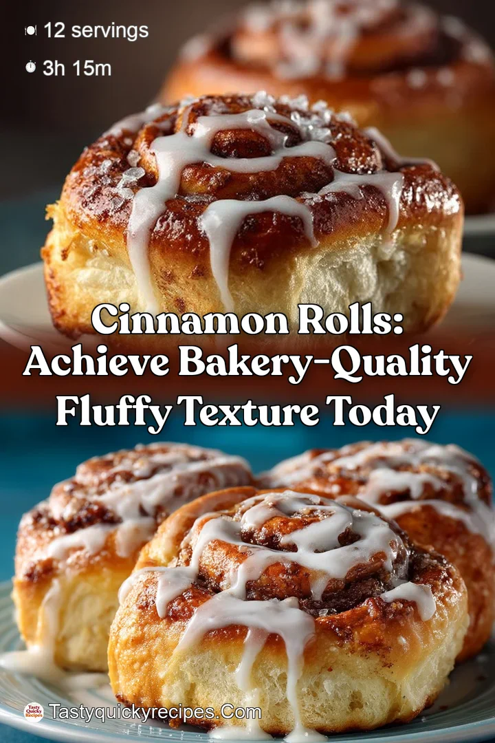 Cinnamon Rolls: Achieve Bakery-Quality Fluffy Texture Today