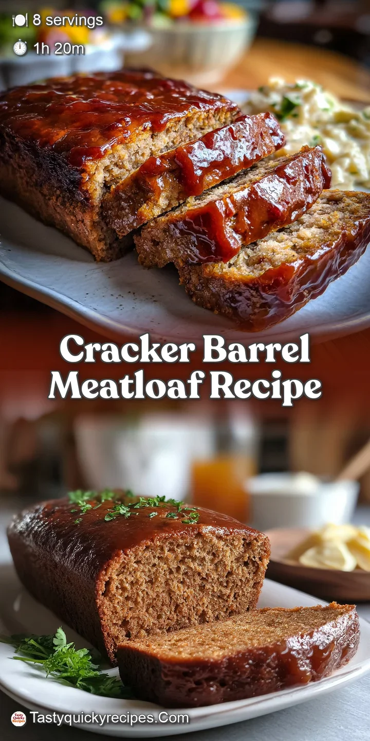 Close-up of a meatloaf slice showing the moist, ground meat interior. Hints of carrots and celery dot the surface, promisi...