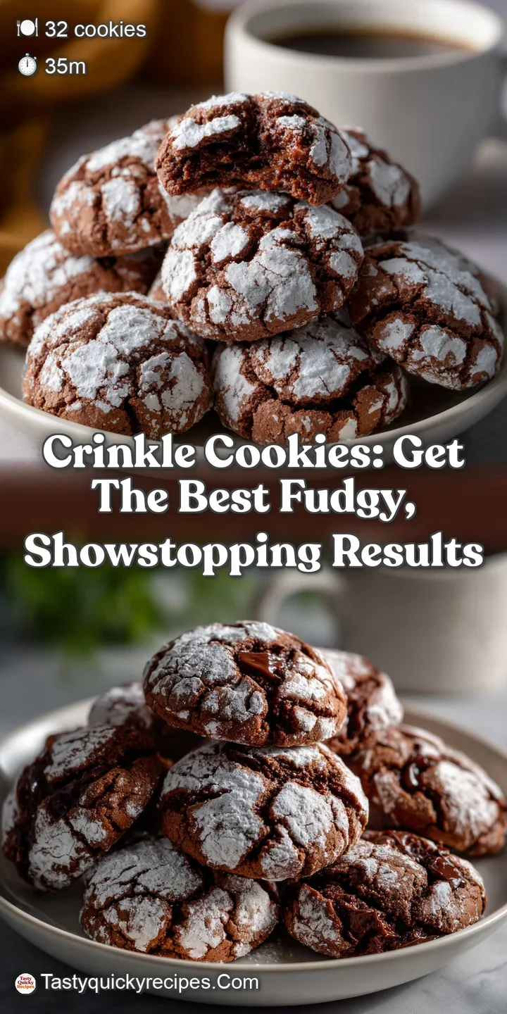 Crinkle Cookies: Get the Best Fudgy Showstopping Results