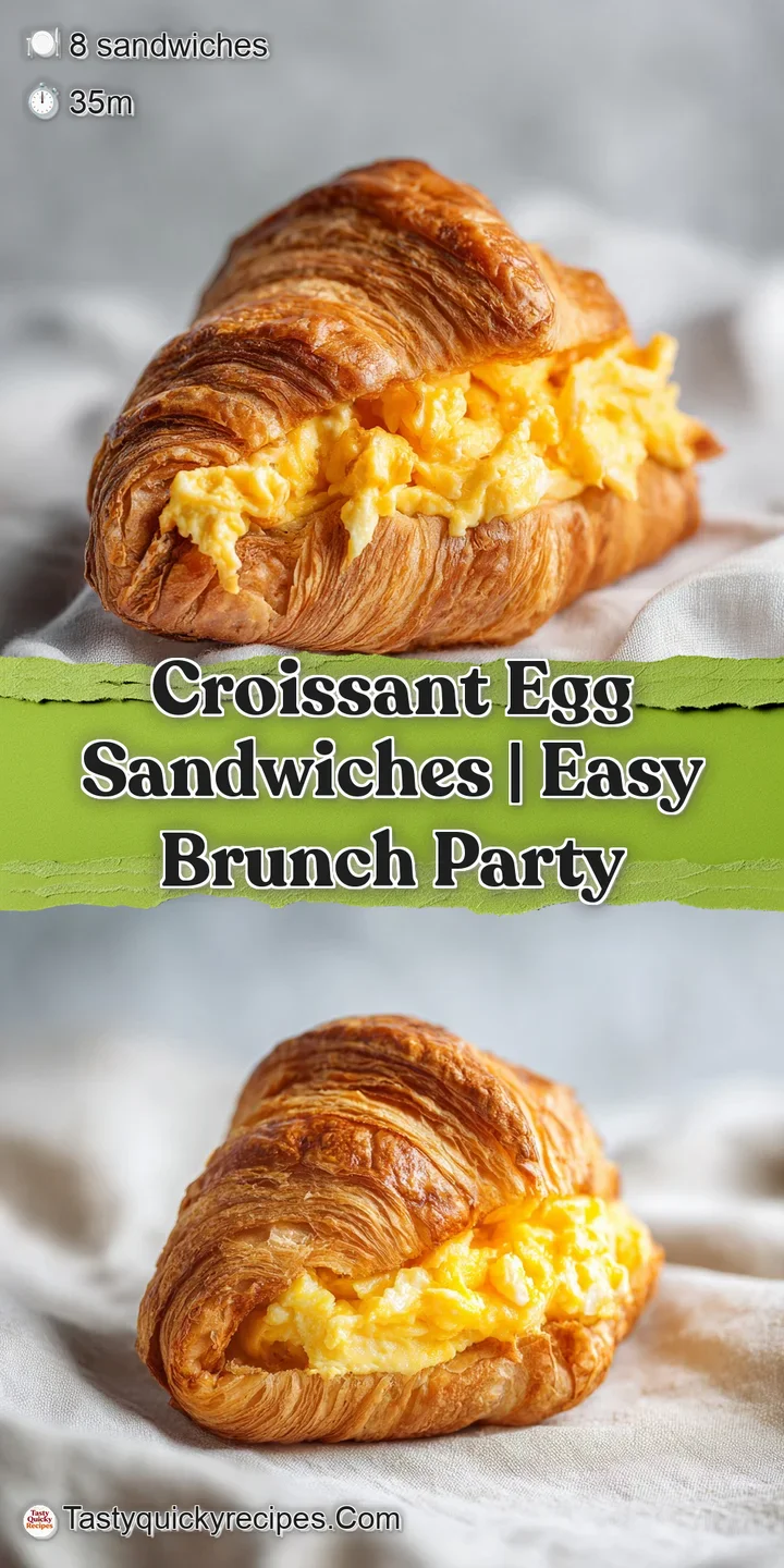 Macro view of buttery, layered pastry edges surrounding fluffy scrambled eggs and gooey melted white cheese.