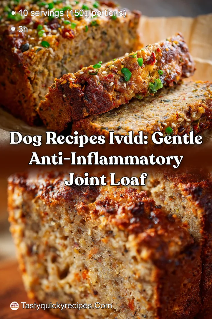 Dog Recipes IVDD: Gentle Anti-Inflammatory Joint Loaf