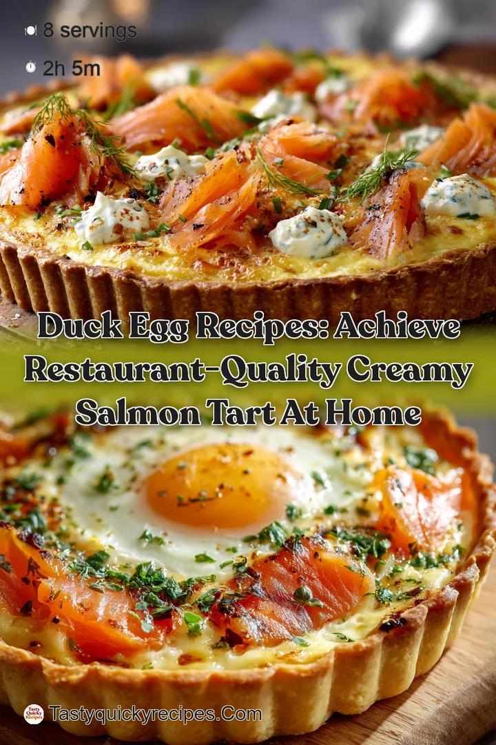 Duck Egg Recipes: Achieve Restaurant-Quality Creamy Salmon Tart at Home
