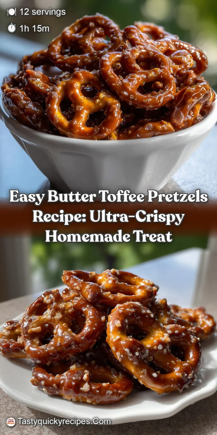 Easy Butter Toffee Pretzels Recipe: Ultra-Crispy Homemade Treat