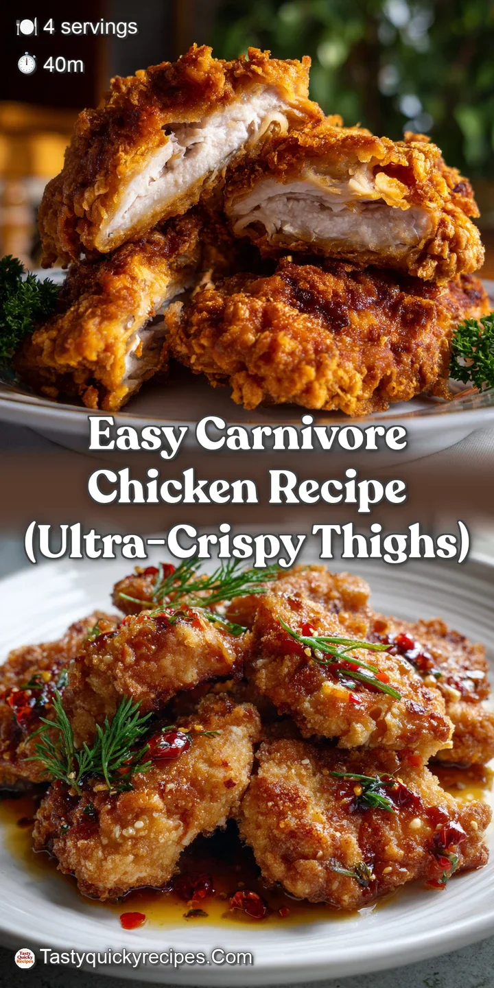Easy Carnivore Chicken Recipe (Ultra-Crispy Thighs)