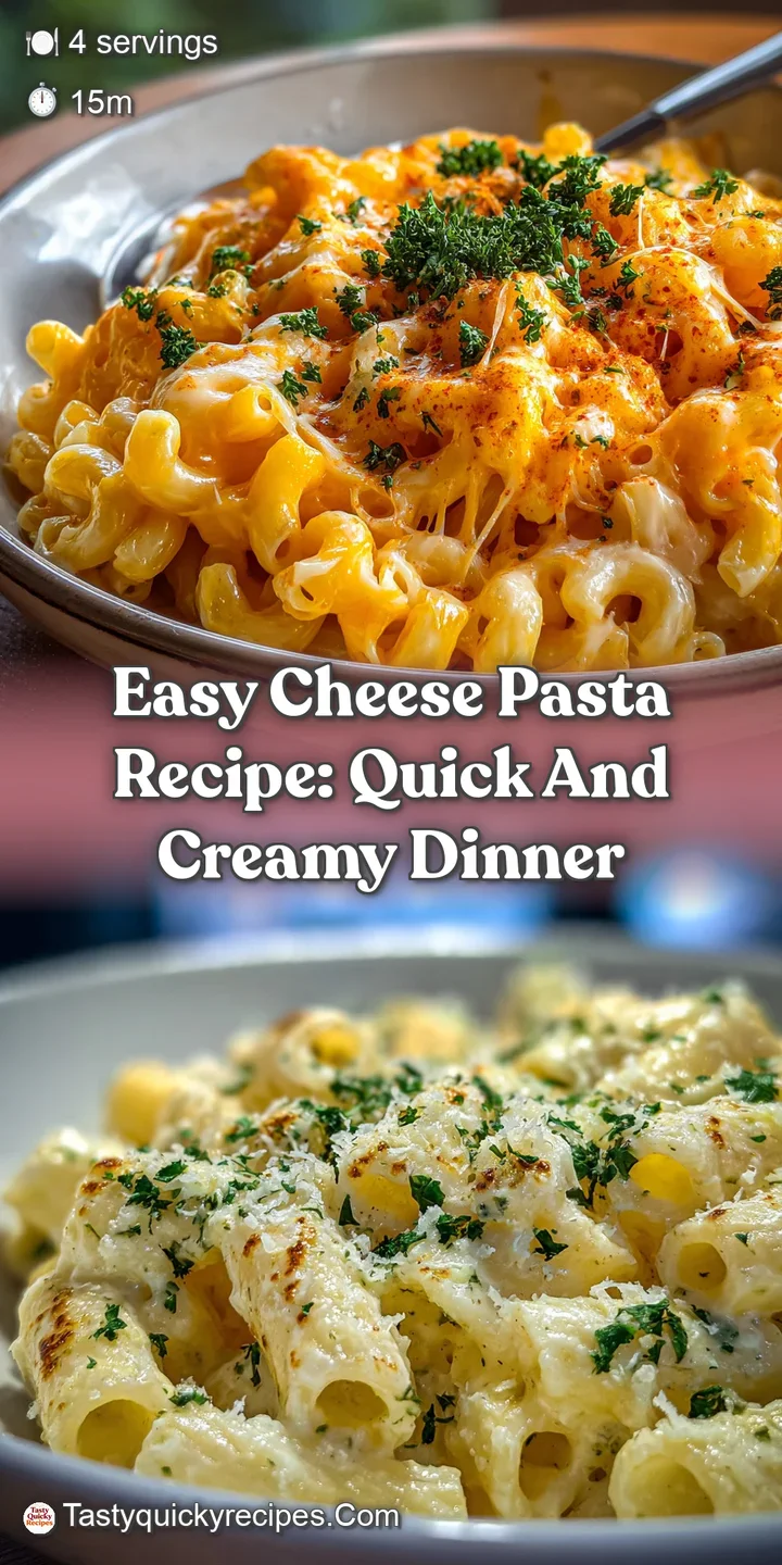 Close-up of cheesy pasta, steam rising, highlighting the rich, creamy texture and golden color of the melted cheese sauce.