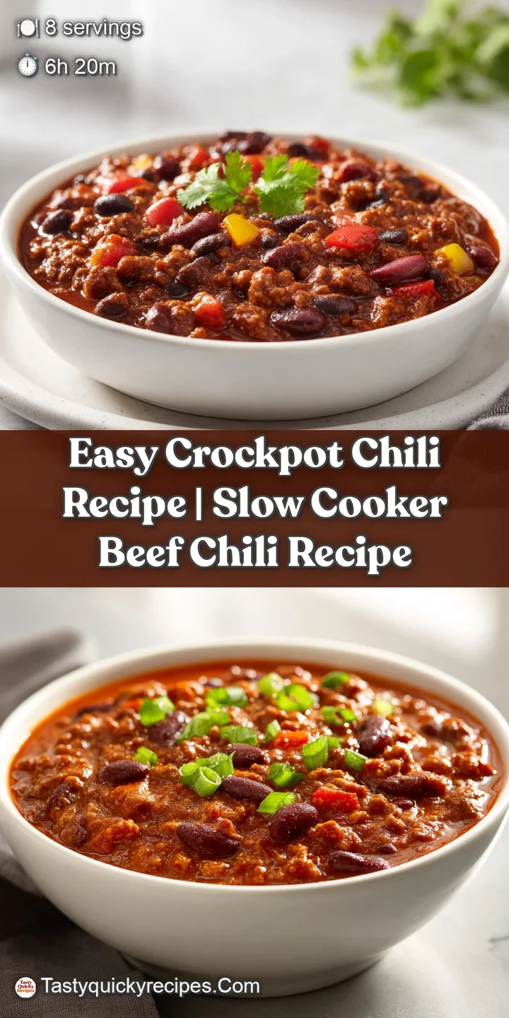 Close-up of chili reveals a thick, textured stew with glistening droplets of oil and spices, hinting at a warm and savory ...