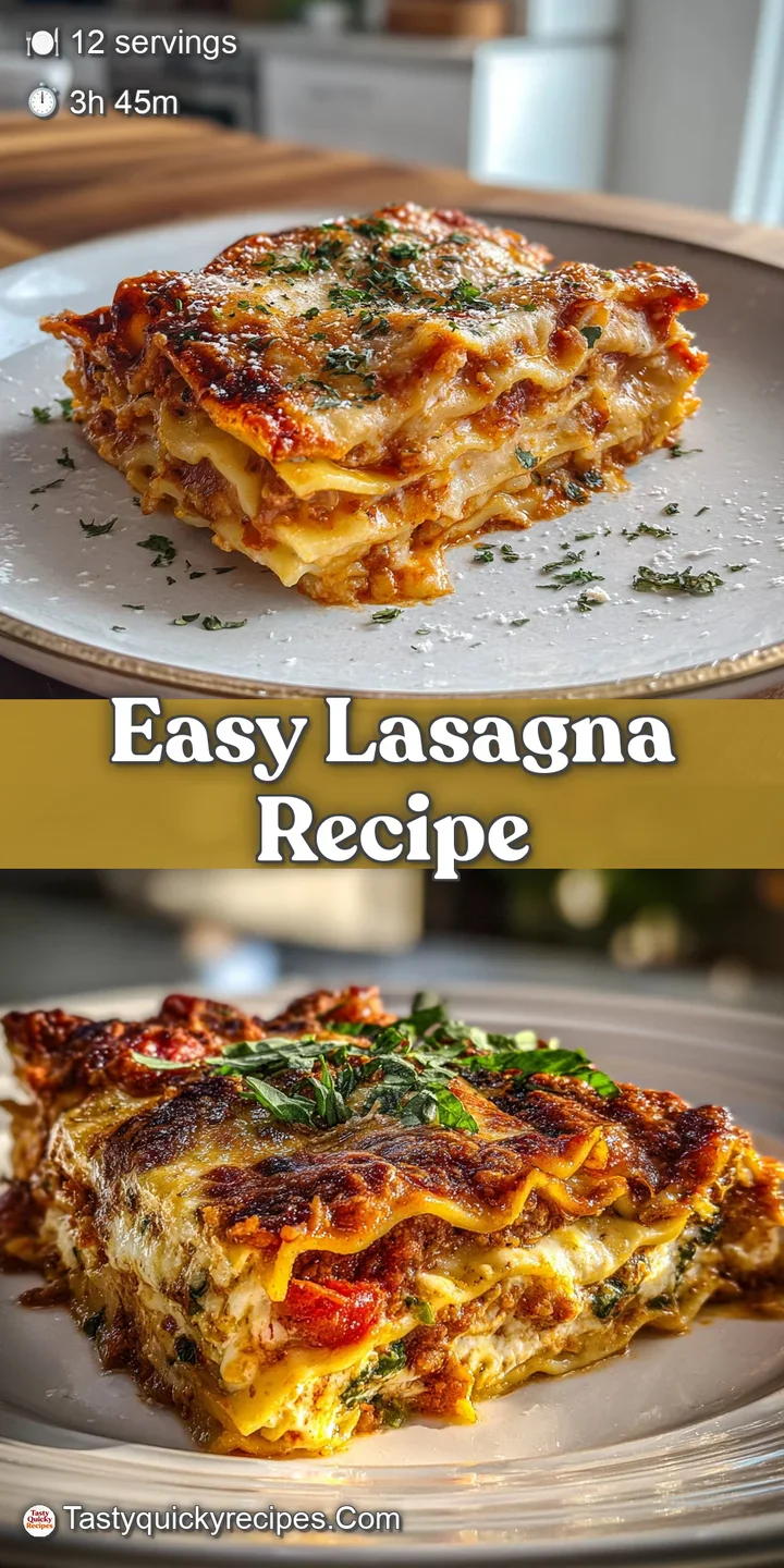 Close-up of a warm, cheesy lasagna, the bubbling top hinting at a savory blend of browned cheese and rich tomato sauce.