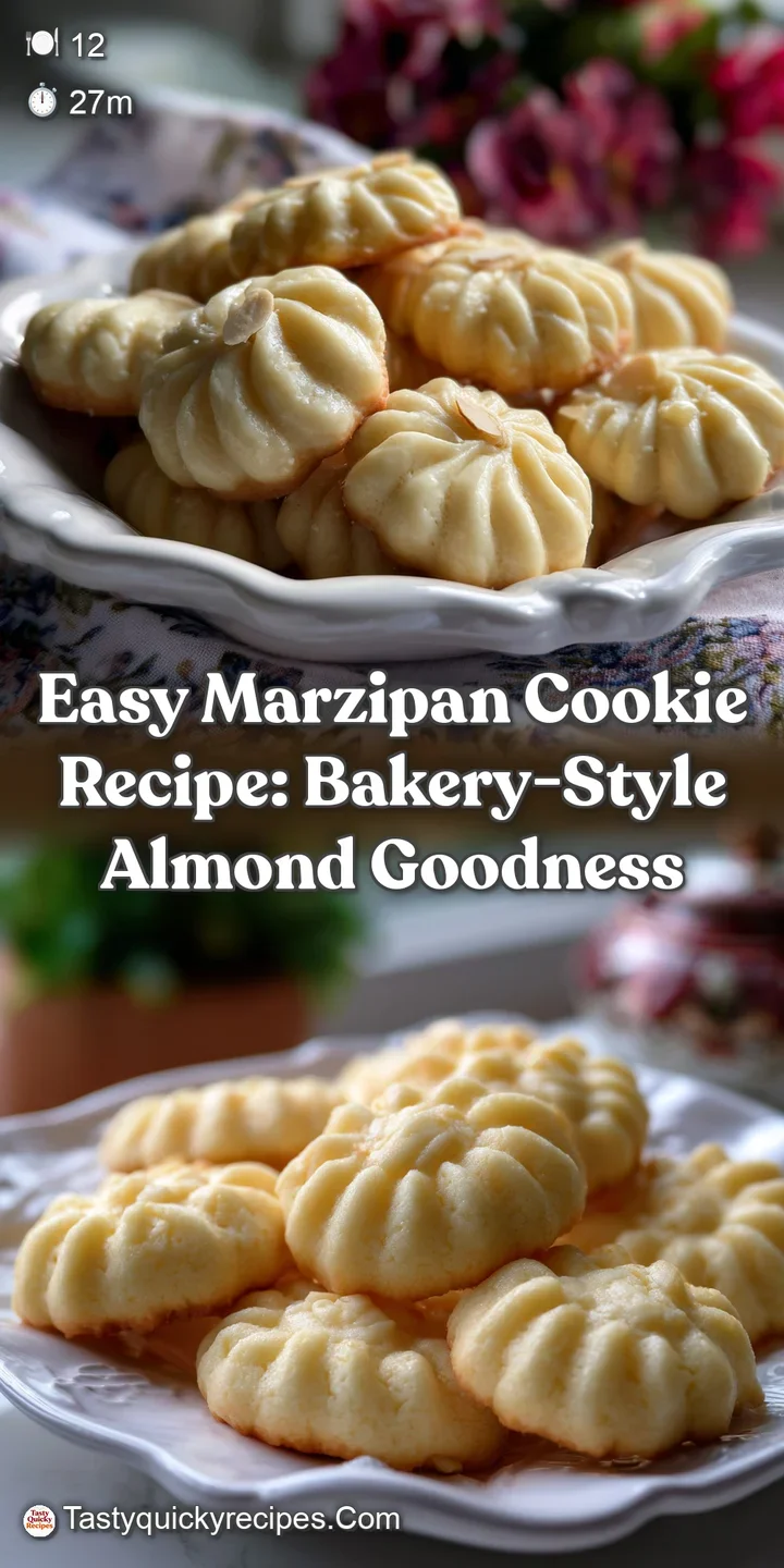 Easy Marzipan Cookie Recipe: Bakery-Style Almond Goodness