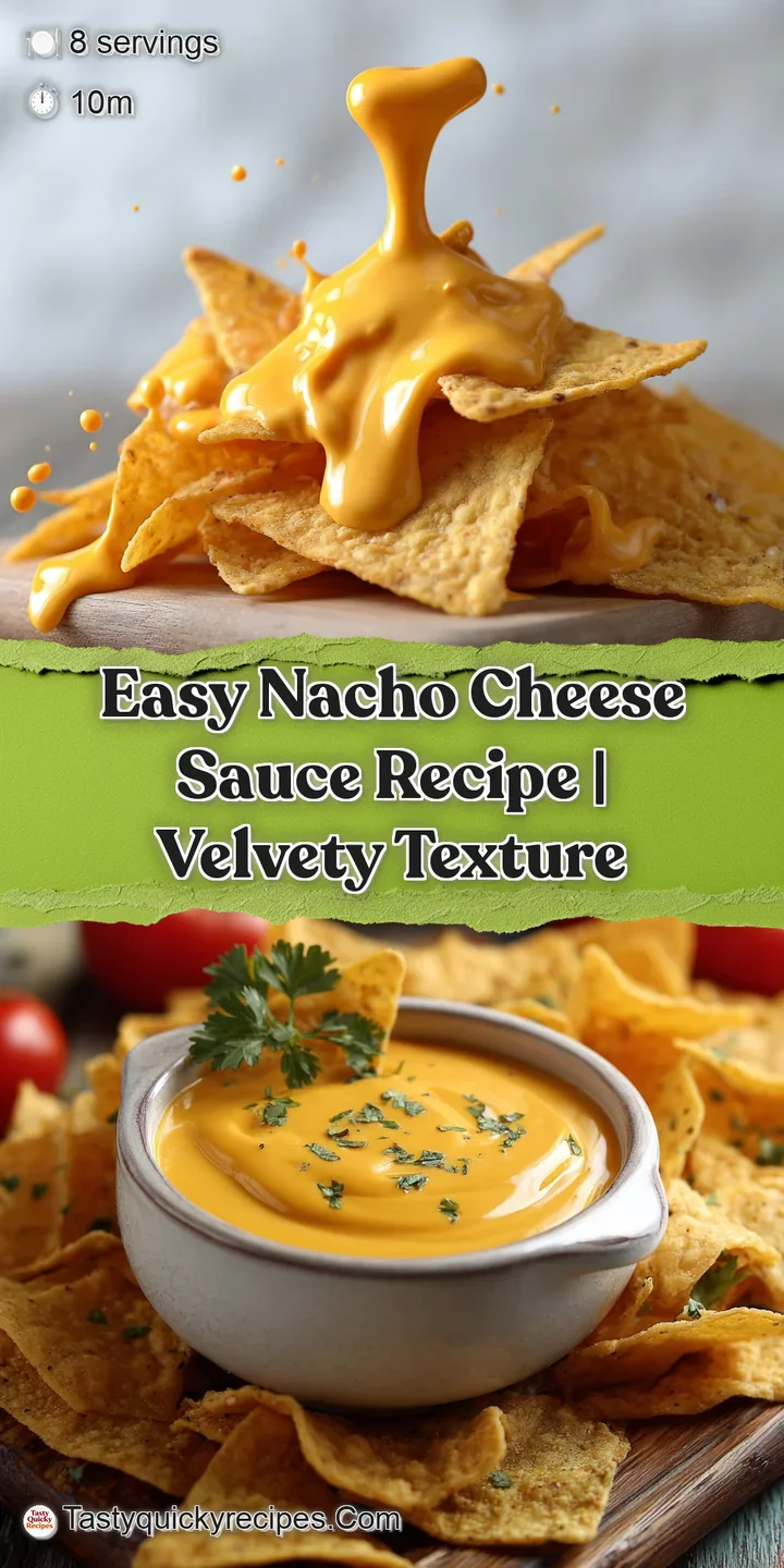 Close-up of luscious nacho cheese sauce; rich, glossy texture with tiny bubbles. Mouthwatering, warm color with velvety sm...