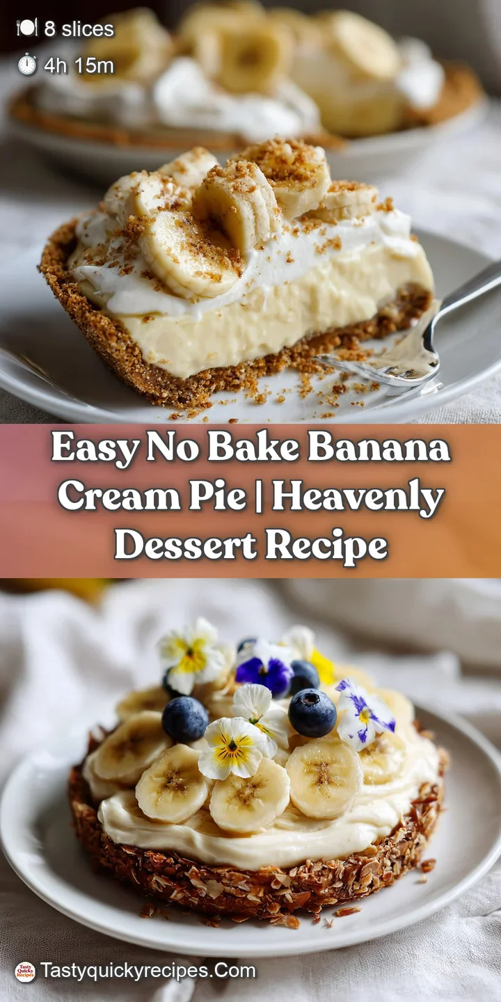 Close-up of a fork sinking into silky vanilla pudding and ripe banana slices in a pie crust.