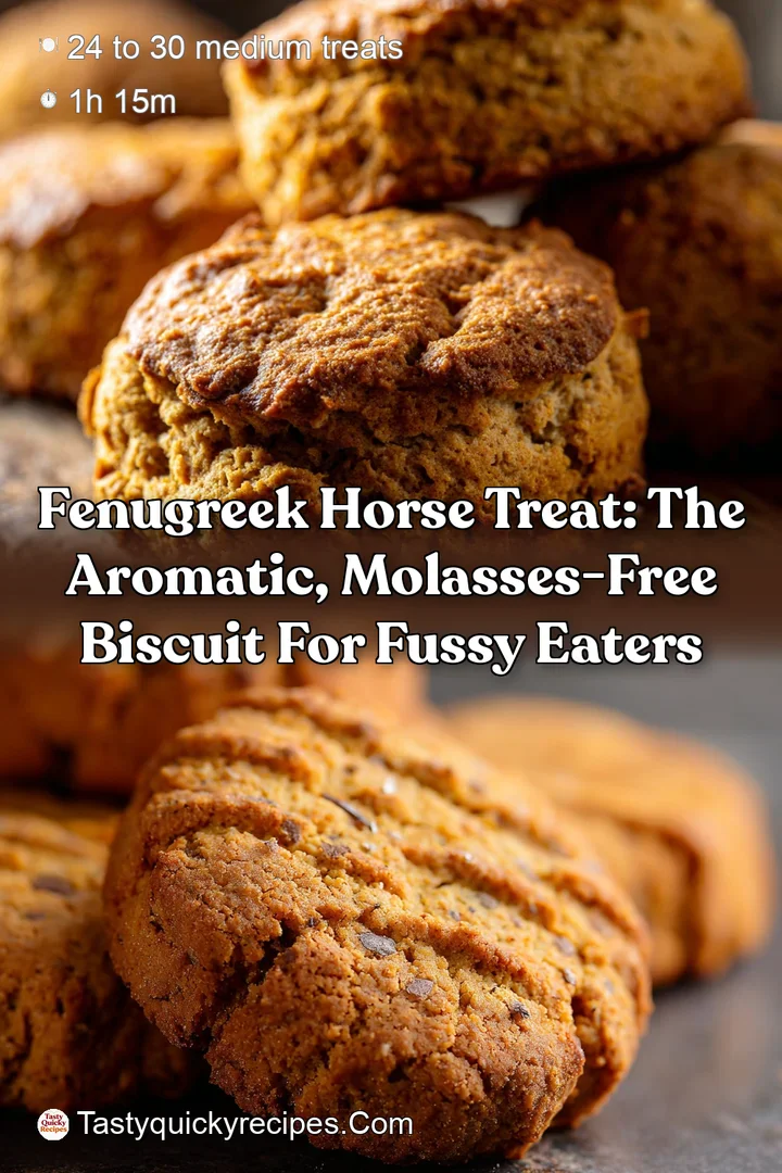 Fenugreek Horse Treat: The Aromatic Molasses-Free Biscuit for Fussy Eaters