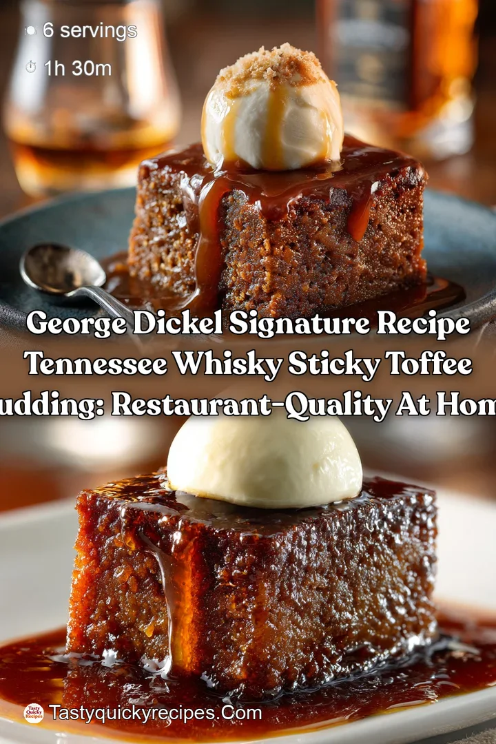 George Dickel Signature Recipe Tennessee Whisky Sticky Toffee Pudding: Restaurant-Quality at Home
