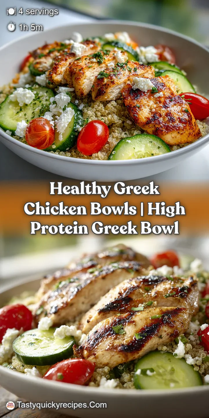 Extreme close-up of juicy grilled chicken pieces next to a dollop of creamy tzatziki and bright red cherry tomatoes