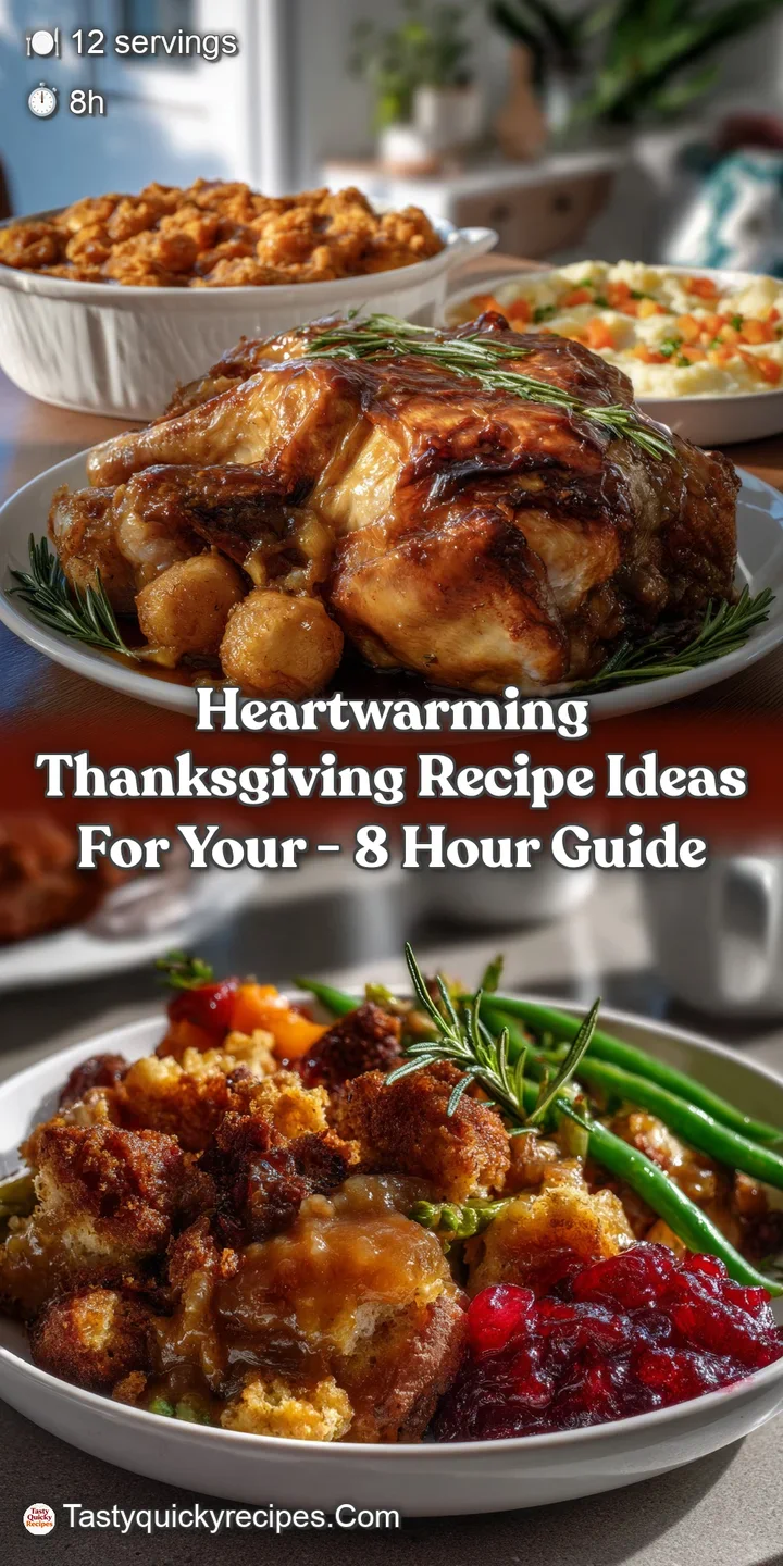 Golden-brown turkey with glistening skin, alongside vibrant cranberry sauce and herb-roasted vegetables on a rustic wooden...