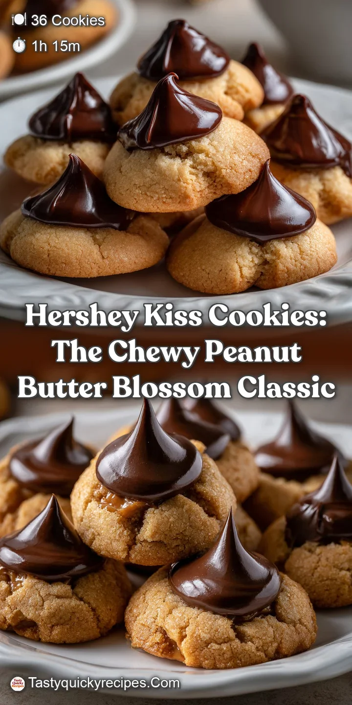 Hershey Kiss Cookies: The Chewy Peanut Butter Blossom Classic