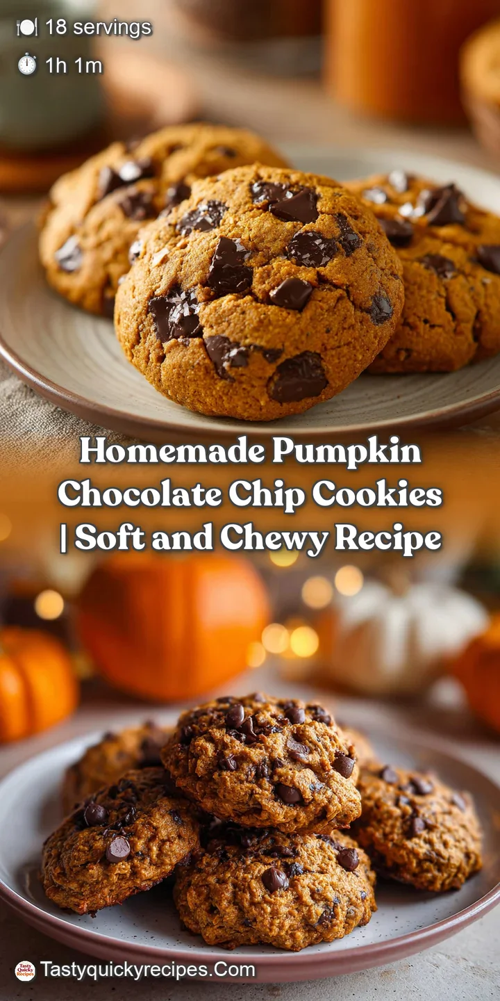 Close-up of a chewy pumpkin cookie, revealing melted chocolate chips and a textured crumb.
