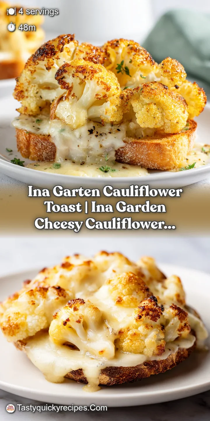 Extreme close-up of creamy roasted cauliflower puree on toasted bread with visible salt crystals and fresh chives.