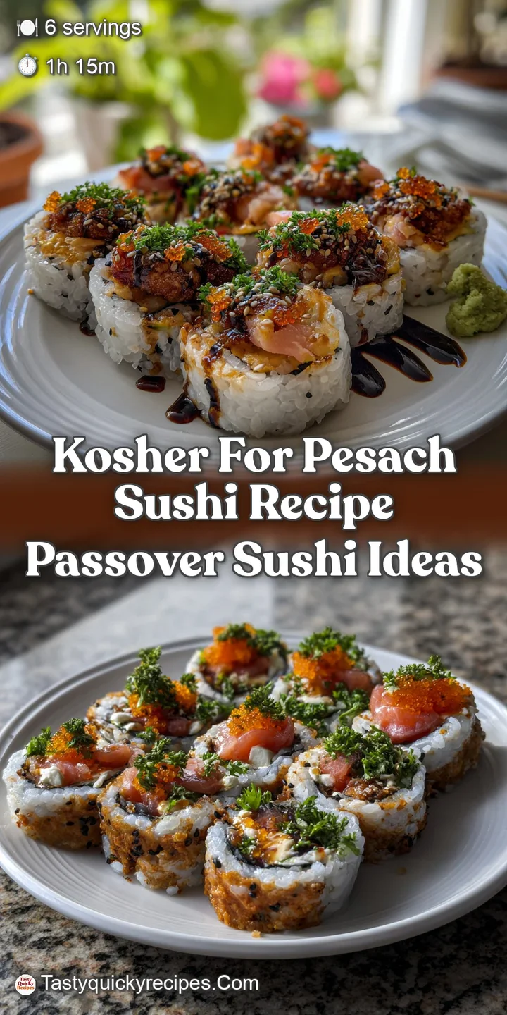 Kosher for Pesach Sushi Recipe Passover Sushi Ideas